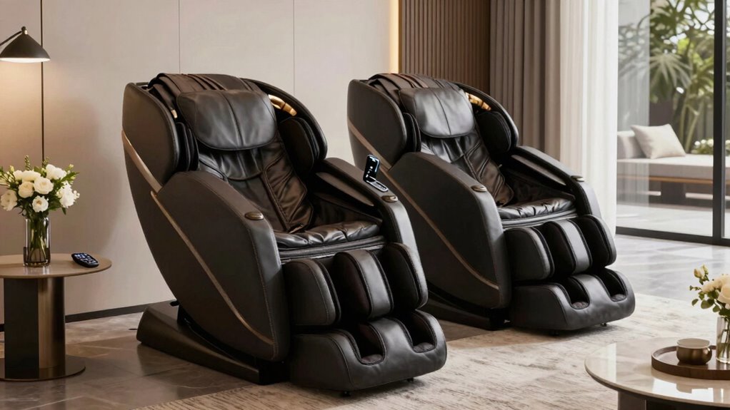 couple friendly adjustable massage chair