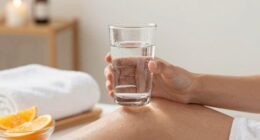 drink water post massage