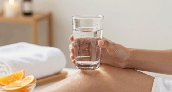 drink water post massage