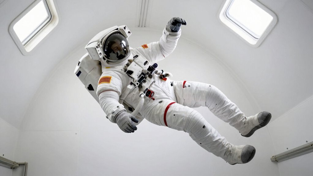 experiencing weightless space environment