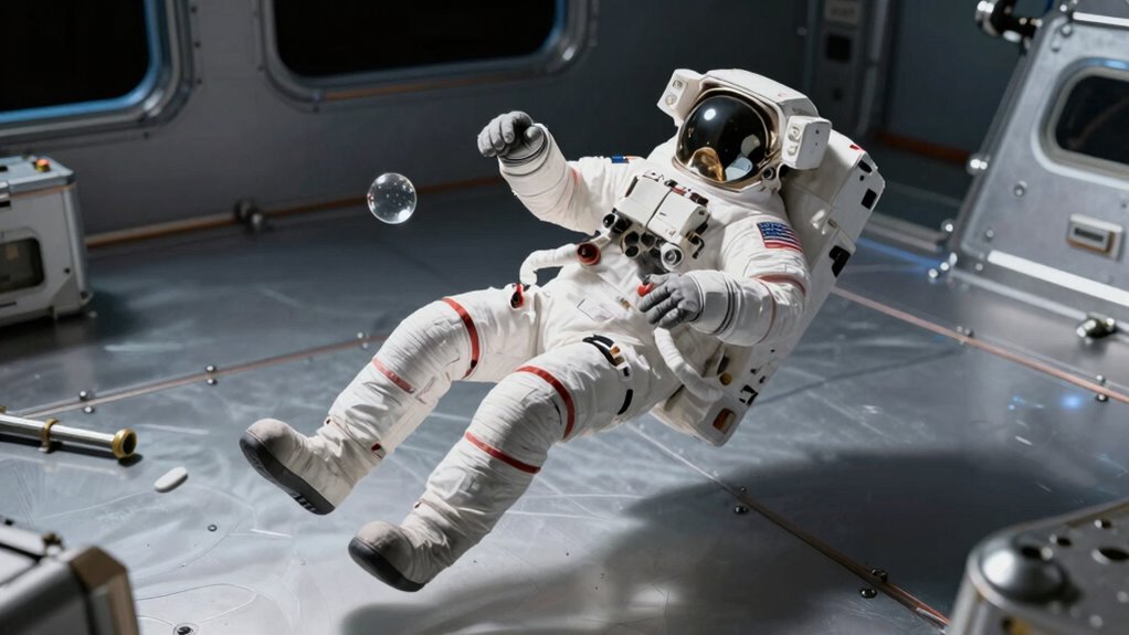 gravity causes orbiting free fall