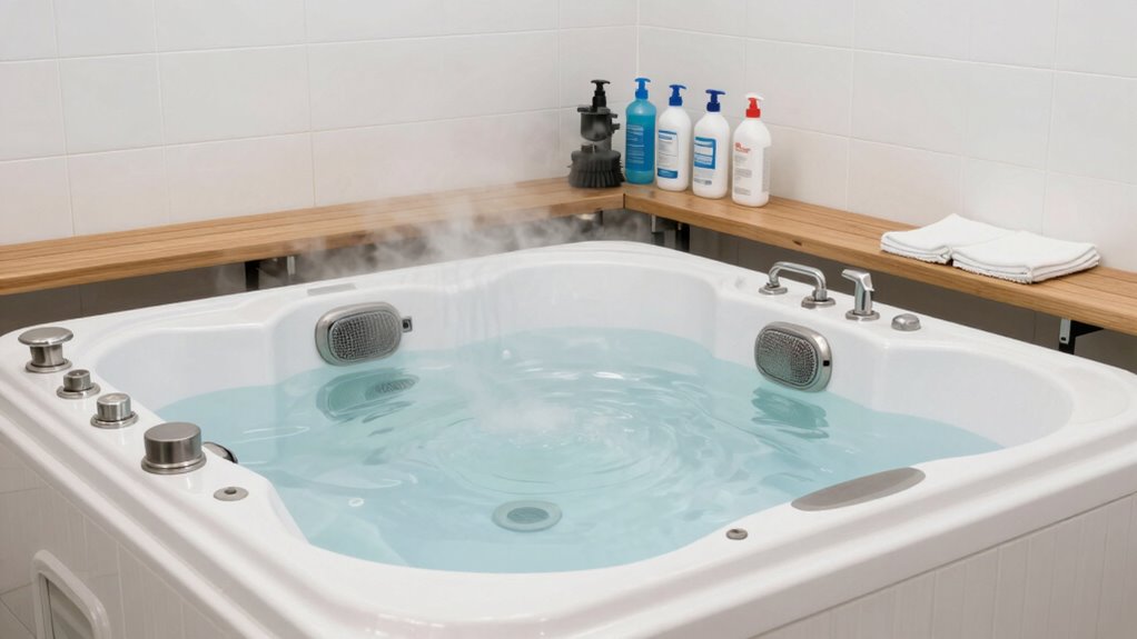 hot tub cleaning routine