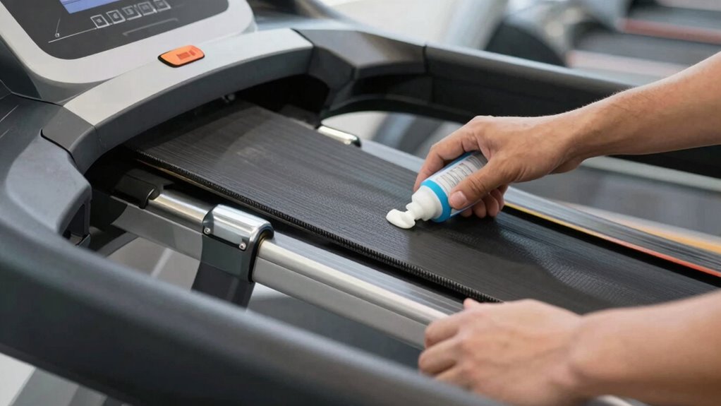 lubrication prolongs treadmill performance