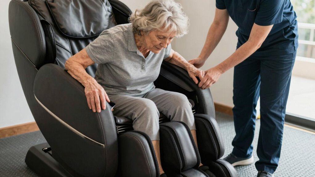 maintain balance when entering