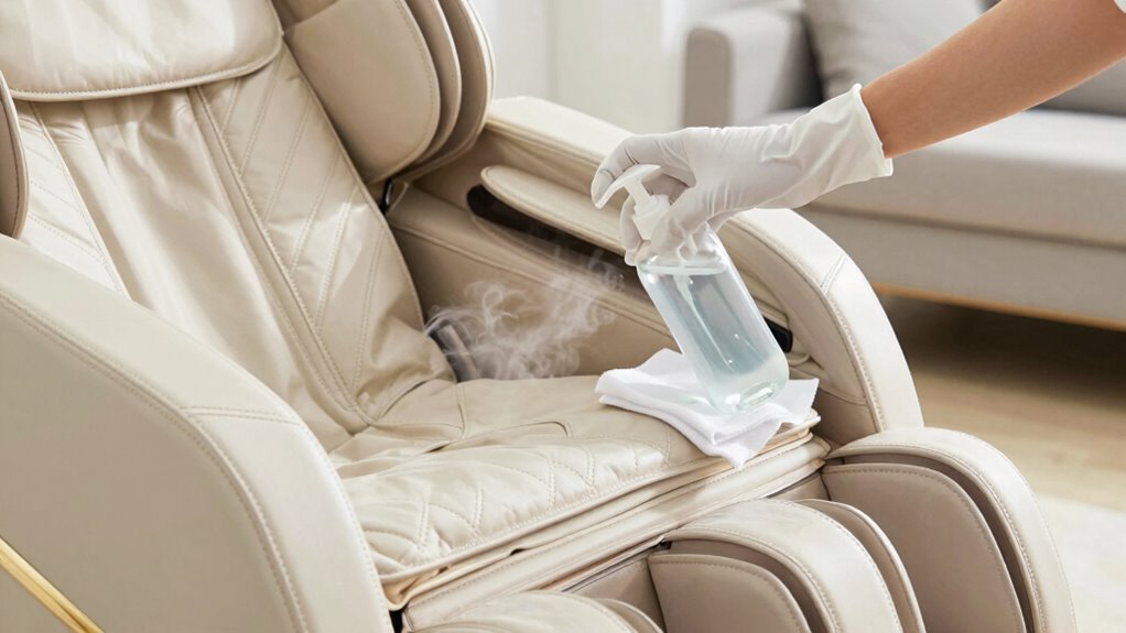 massage chair cleaning schedule