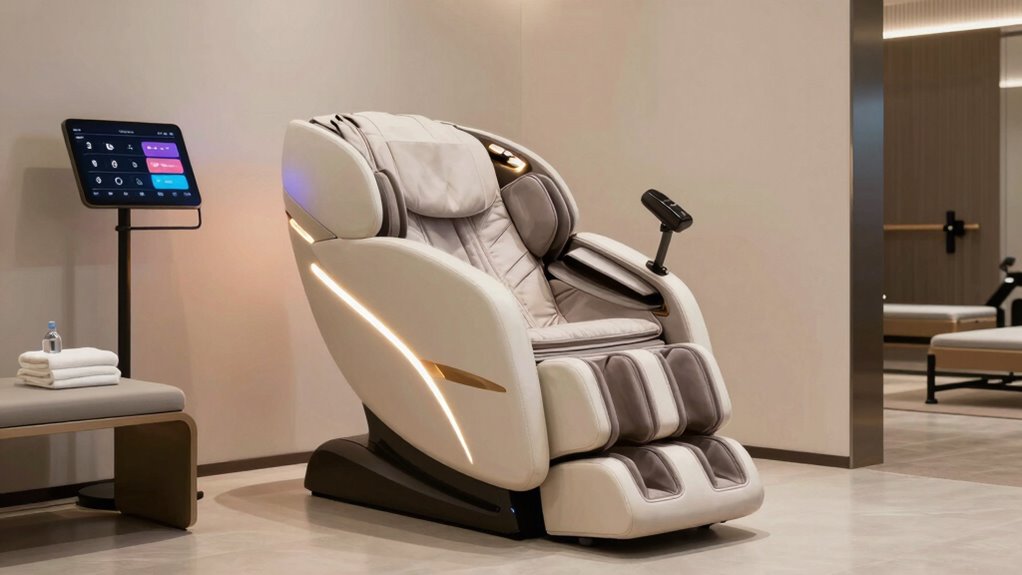 massage features and settings