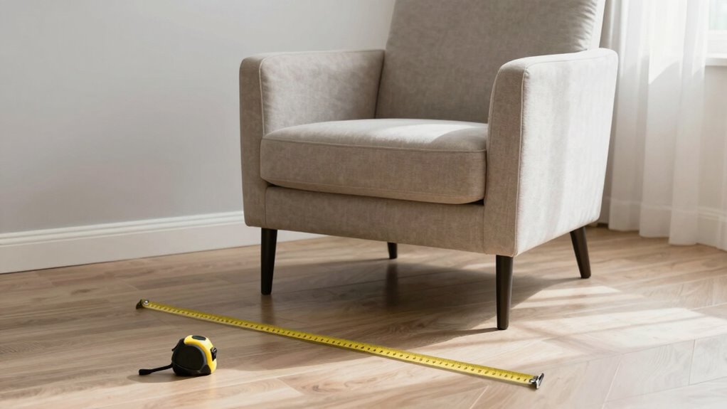 measure furniture and room