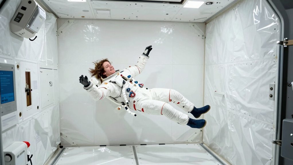microgravity free fall apparent weight