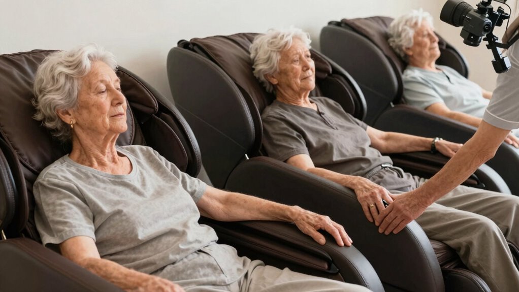 monitor body signals during massage