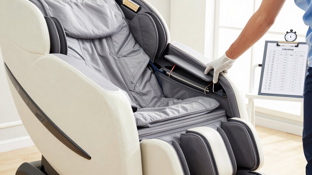 monthly massage chair maintenance