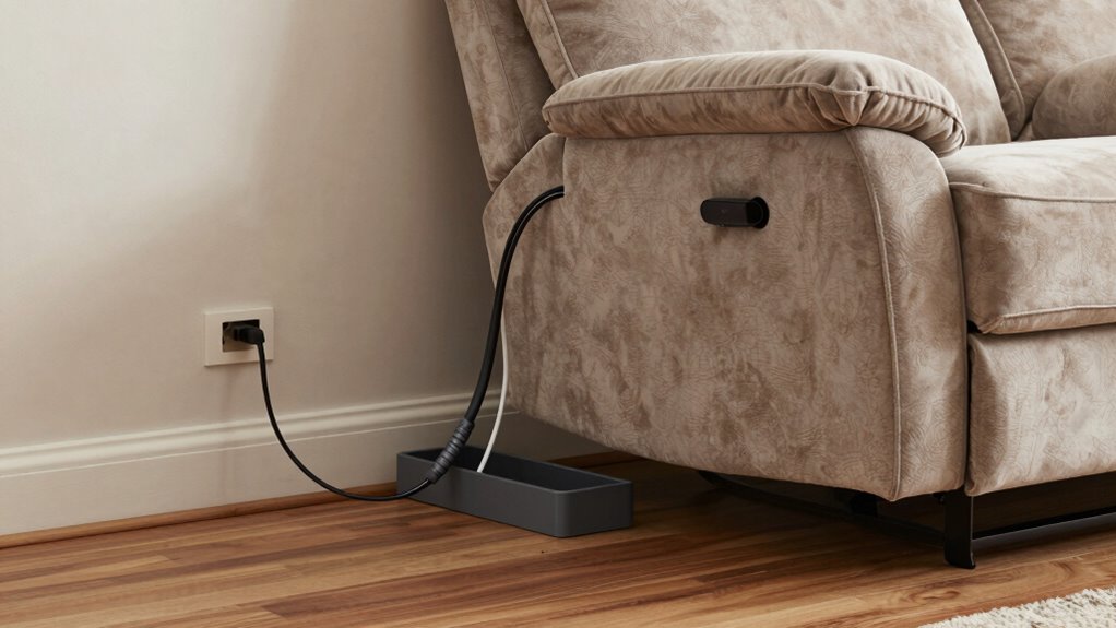 organized safe cable management