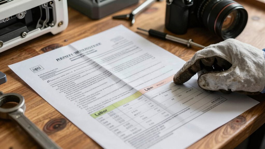 out of pocket repair responsibilities