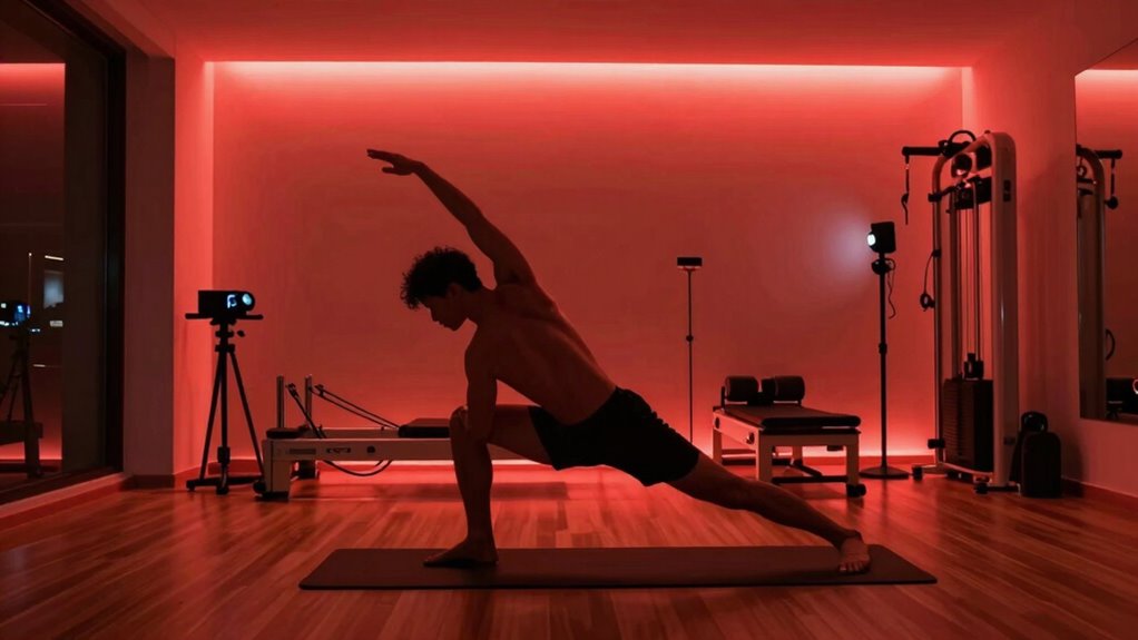 post workout red light routine