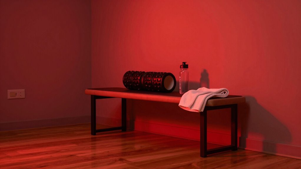 post workout red light routine
