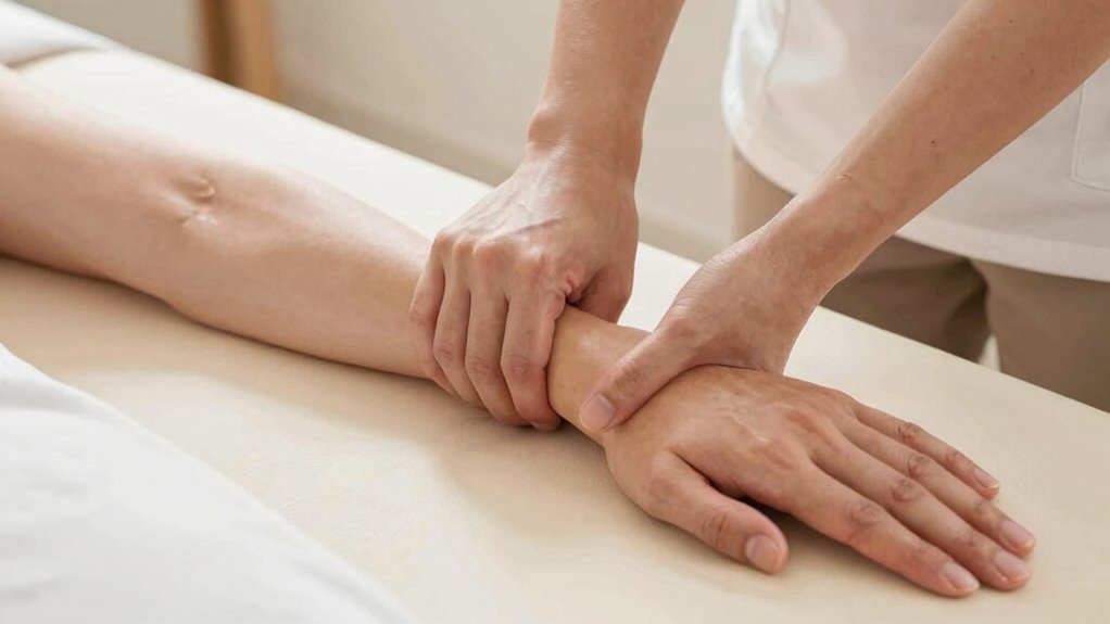 proper forearm positioning ensures effective massage