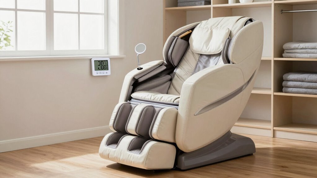 proper massage chair storage