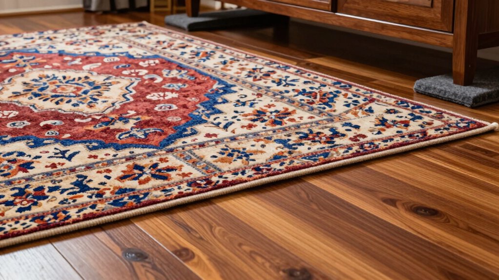 protect floors with rugs