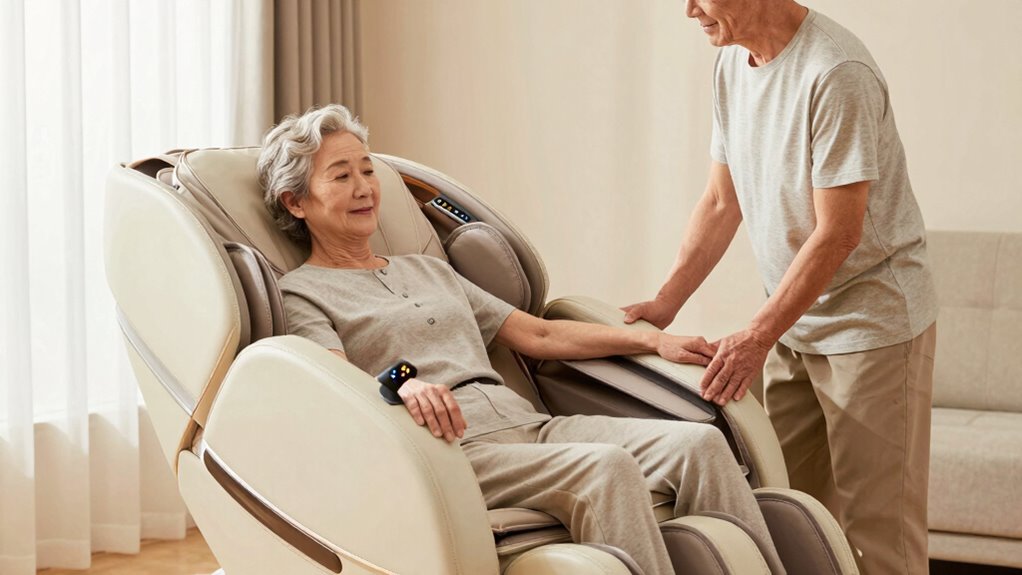 safe massage chair entry