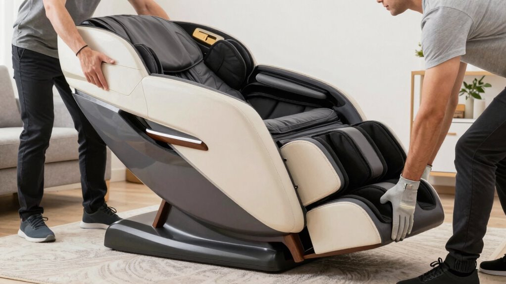 safe massage chair moving