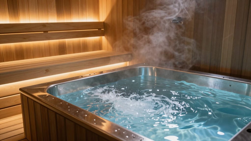 sauna cold plunge routine