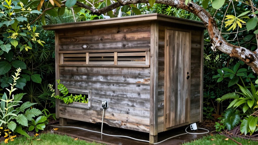 sauna placement and durability