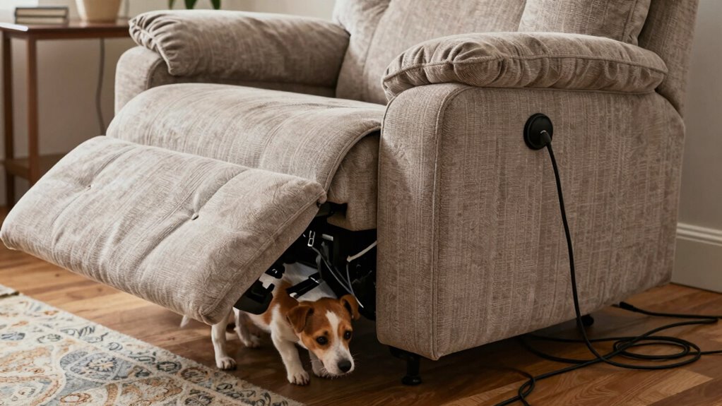 secure recliner access area