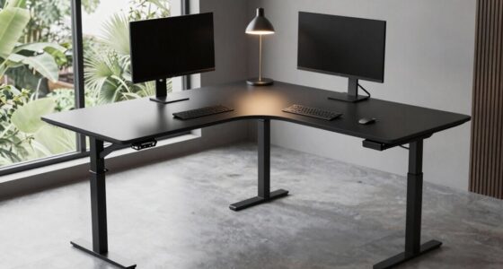 top corner electric desks