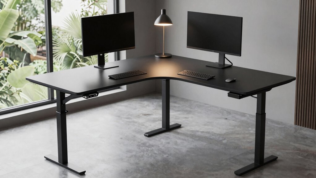 top corner electric desks