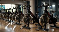 top heavy flywheel spin bikes