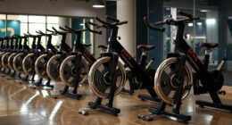 top heavy flywheel spin bikes