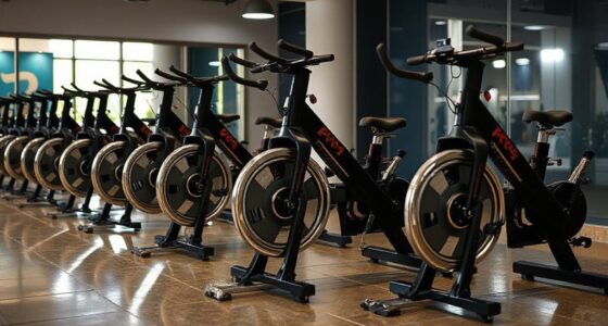 top heavy flywheel spin bikes