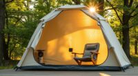 top sauna tents and chairs