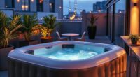 top small patio inflatable hot tubs