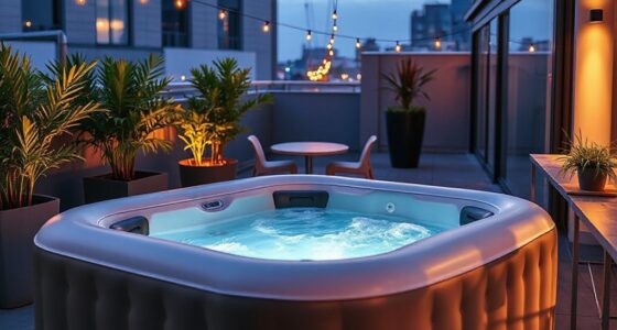 top small patio inflatable hot tubs