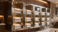 top spa towel warmer cabinets