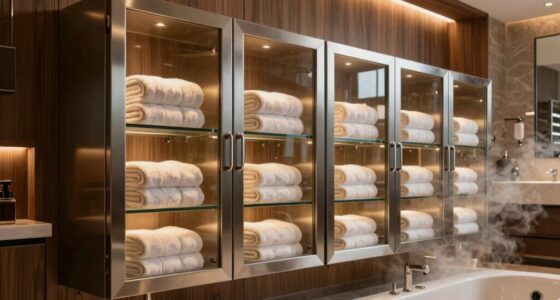 top spa towel warmer cabinets