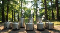 top tent sauna steamer options