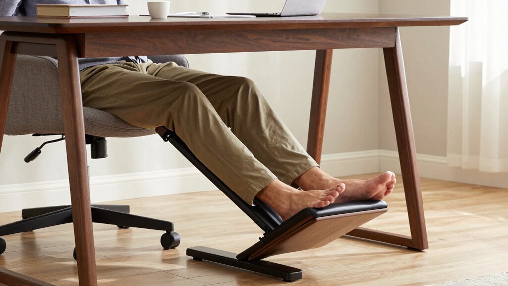 adjustable ergonomic footrest support