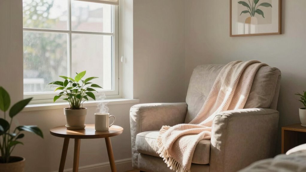 calm natural clutter free space
