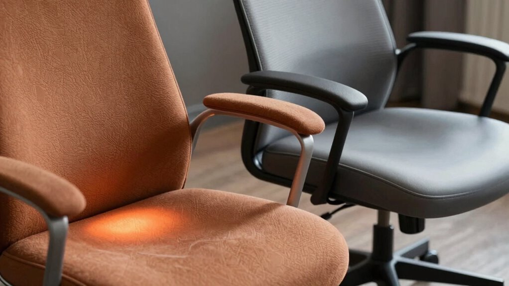 comfort varies by chair type