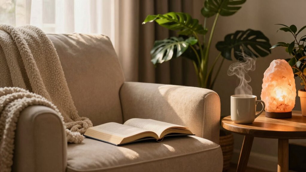 cozy mindful relaxation ritual