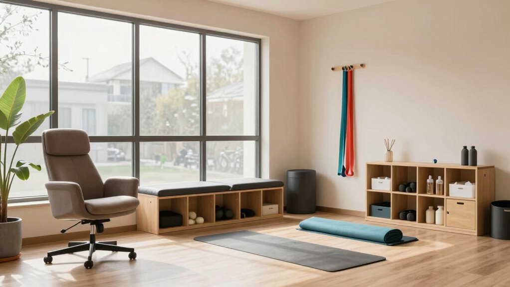 ergonomic mindful recovery space
