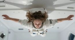 feeling weightless in space