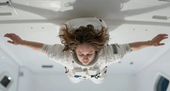 feeling weightless in space