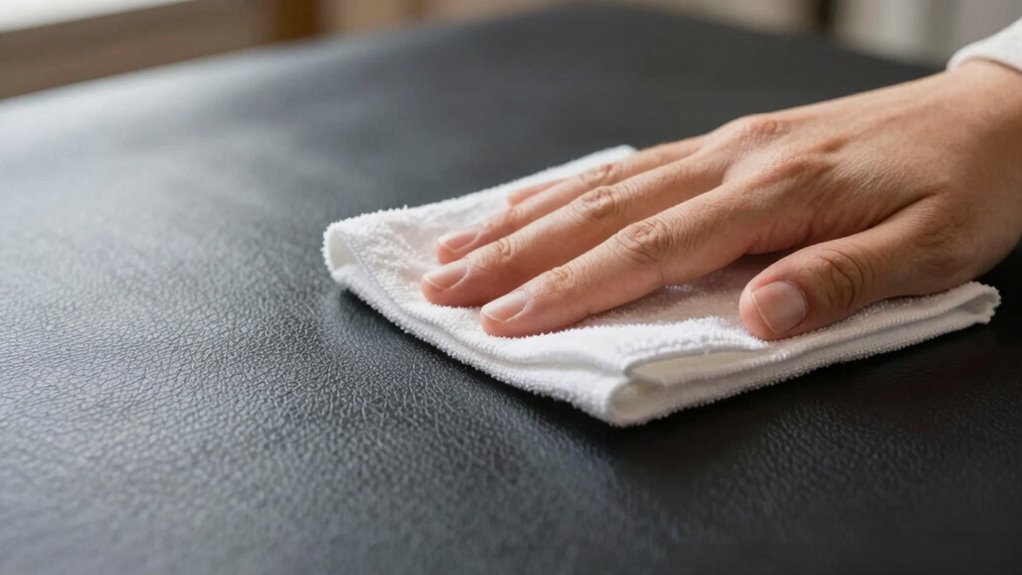 gentle cleaning preserves faux leather