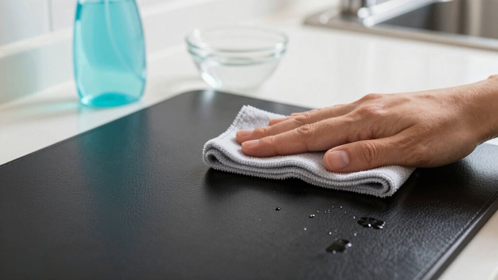 gentle non sticky faux cleaning