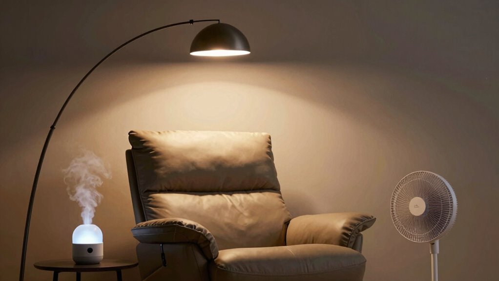 optimal ambient lighting placement
