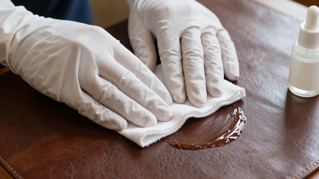 proper leather cleaning routine