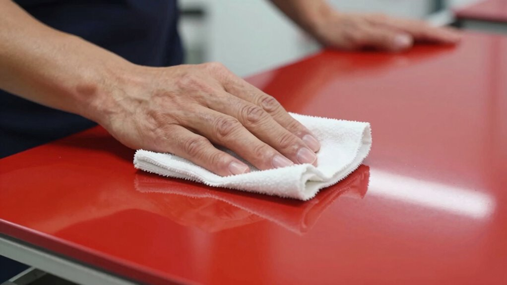 safe red light panel cleaning