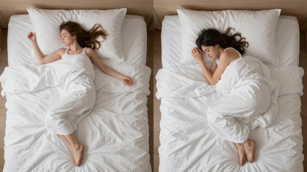 sleep position affects sensation